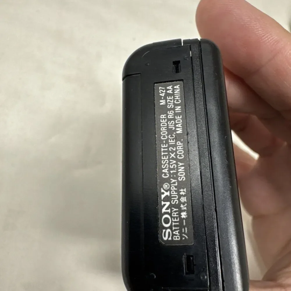 Sony M-427 Handheld Microcassette Voice Recorder, Headphone Jack, Auto Shut Off
